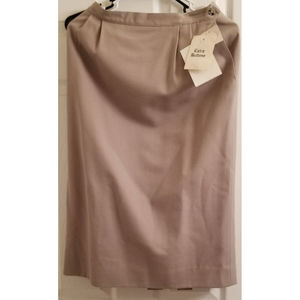 WOMEN'S NWT AUSTIN REED BURTON SKIRT SIZE 8 100% WOOL PLEATED FRONT WITH POCKETS